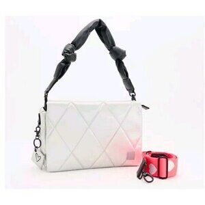 Shawn Killinger x IHKWIP Knotted Shoulder Bag with Two Straps Metallic Silvers
